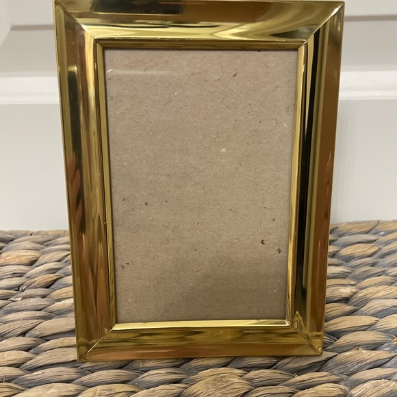 Vintage Other - Vintage Brass Picture Frame 4x6 Photo 1980 1990 Very Ralph Lauren Style!